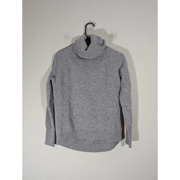 C&C California Top Women Sz S Gray Wool Blend Turtleneck Sweater - Picture 1 of 9